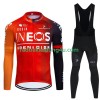 Set Langarmtrikot + Trägerhose Lange Winter Thermal Fleece Ineos Grenadier 2024